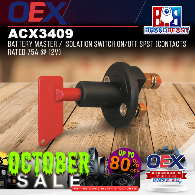 OEX ACX3409 Battery Master / Isolation Switch On/Off SPST