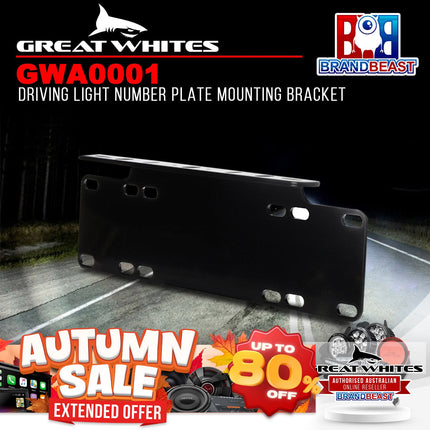 Great Whites GWA0001 Driving Light Number Plate Mounting Bracket