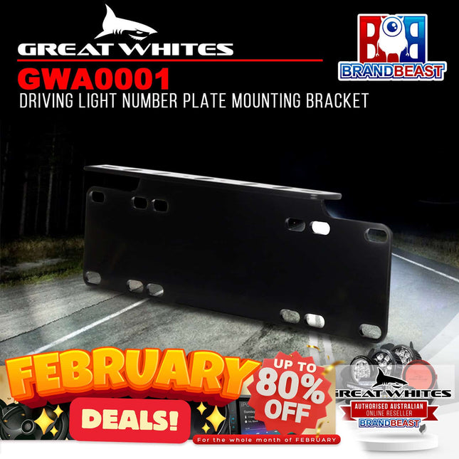 Great Whites GWA0001 Driving Light Number Plate Mounting Bracket