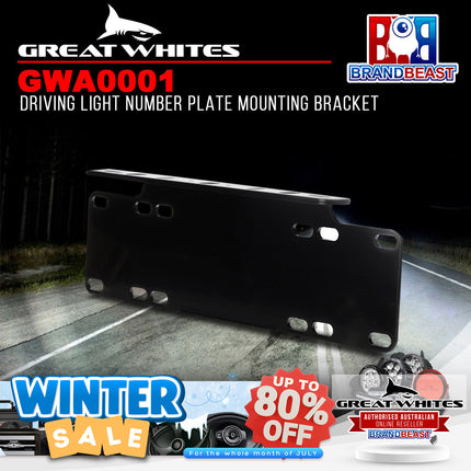Great Whites GWA0001 Driving Light Number Plate Mounting Bracket