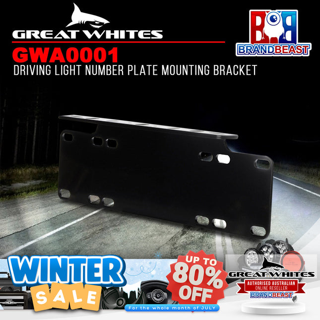 Great Whites GWA0001 Driving Light Number Plate Mounting Bracket