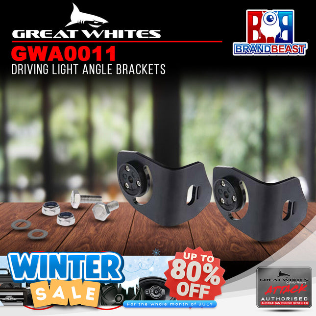 Great Whites GWA0011 Driving Light Angle Brackets