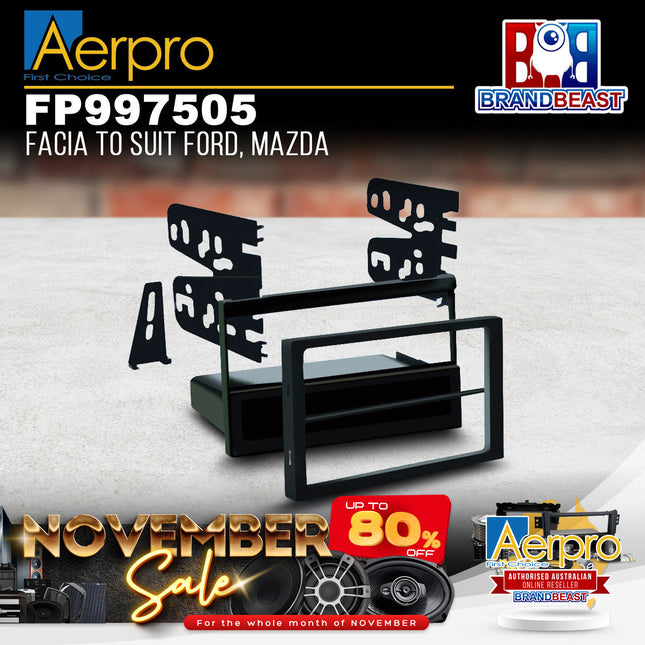 Aerpro FP997505 Single/Double DIN Black Facia Kit Suit Ford/Mazda Various Models