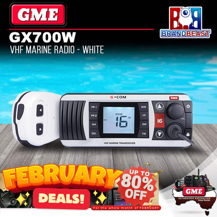 GME GX700W VHF Marine Radio White