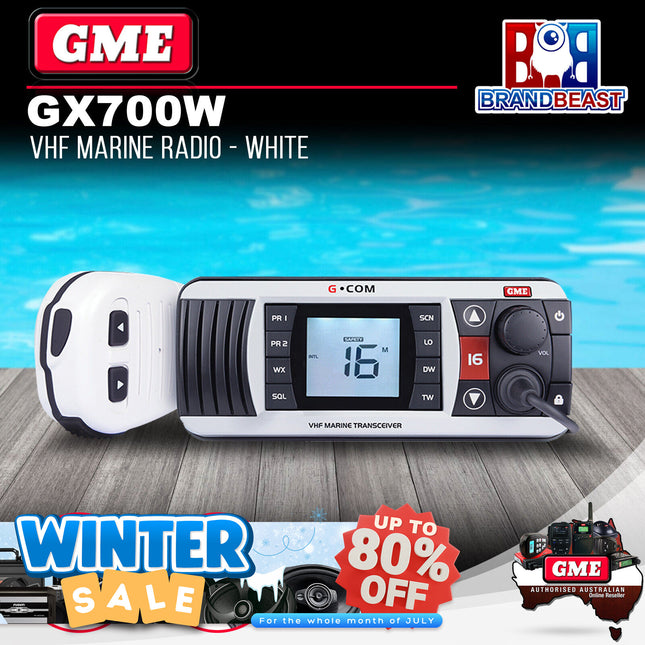 GME GX700W VHF Marine Radio White