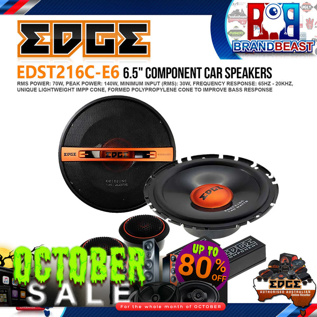 Edge EDST216C-E6 6.5" 2-Way 140 Watts Street Series Component Speaker System