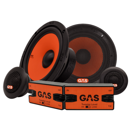 Gas Audio GA-MAD-K2-64 6.5 Inch Component Speakers