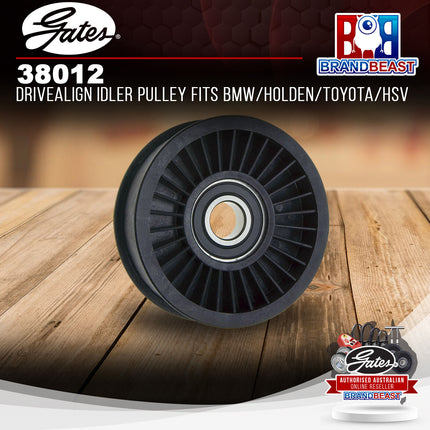 Gates 38012 Drivealign Idler Pulley Fits BMW/Holden/Toyota/HSV