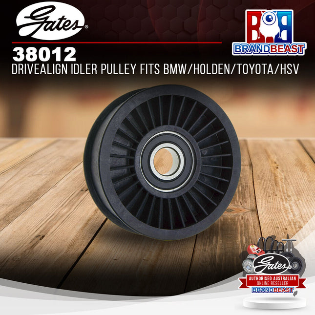 Gates 38012 Drivealign Idler Pulley Fits BMW/Holden/Toyota/HSV