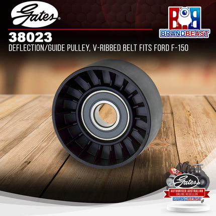 Gates 38023 Deflection/Guide Pulley, V-Ribbed Belt Fits Ford F-150