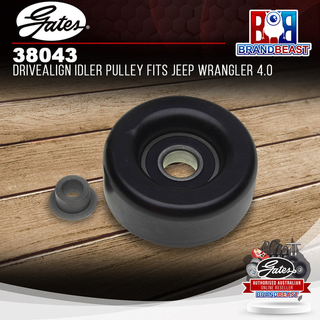 Gates 38043 Drivealign Idler Pulley Fits Jeep Wrangler 4.0