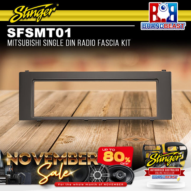 Stinger SFSMT01 Mitsubishi Single DIN Radio Fascia Kit