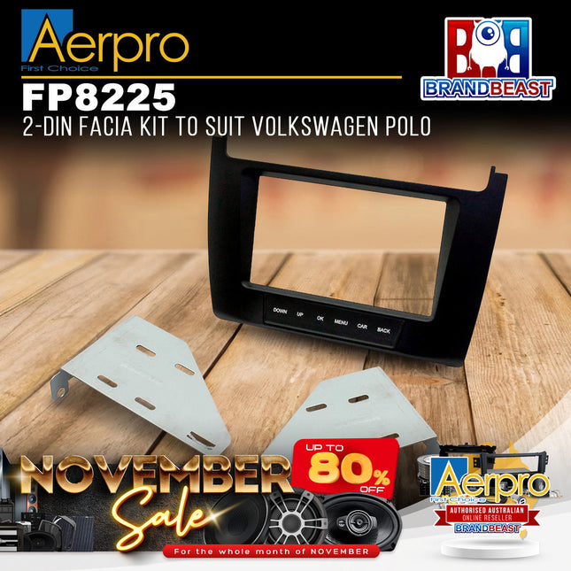 Aerpro FP8225 2-DIN Facia Kit to Suit Volkswagen Polo