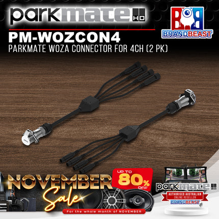 Parkmate PM-WOZCON4 4 Channel Heavy Duty Woza Connector Cable (2 PK)