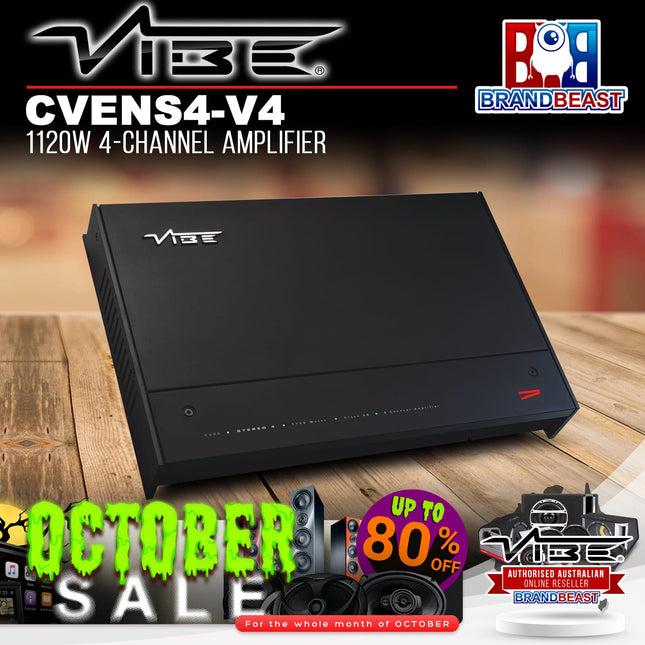 Vibe CVENS4-V4 1120 Watts 4-Channel Power Amplifier