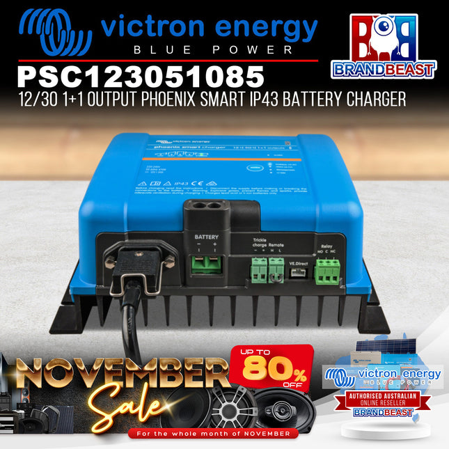 Victron Energy PSC123051085 12/30 1+1 Output Blue Smart IP67 Battery Charger