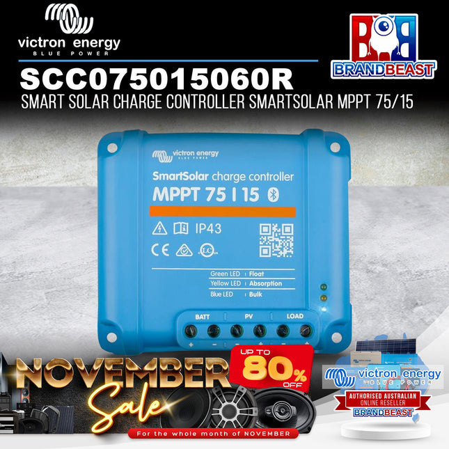 Victron Energy SCC075015060R Smart Solar Charge Controller SmartSolar MPPT 75/15