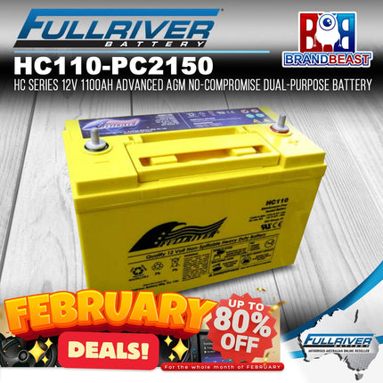 Fullriver HC110 - (PC2150 STUD) 12V 1100Ah Advanced AGM Dual-Purpose Battery