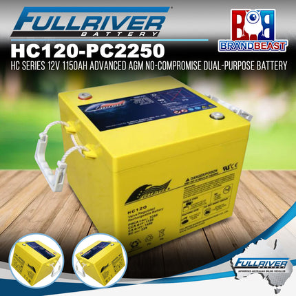 Fullriver HC120 -(PC2250) HC Series 12V 1150Ah Advanced AGM Dual-Purpose Battery