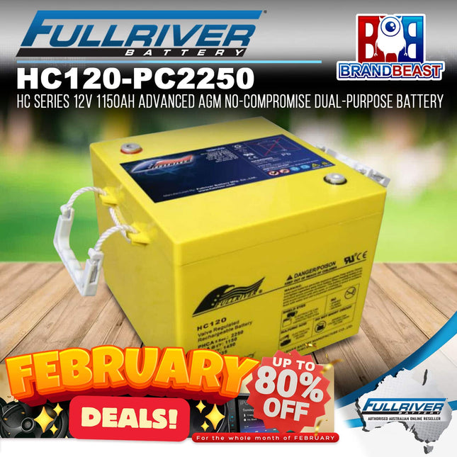 Fullriver HC120 -(PC2250) HC Series 12V 1150Ah Advanced AGM Dual-Purpose Battery