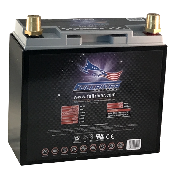 Fullriver HC20 - (PC680) HC Series 12V 20Ah Advanced AGM Dual-Purpose Battery