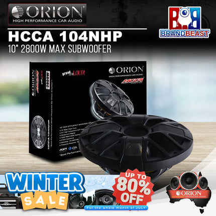 Orion HCCA 104NHP 10" 2800W Max Subwoofer