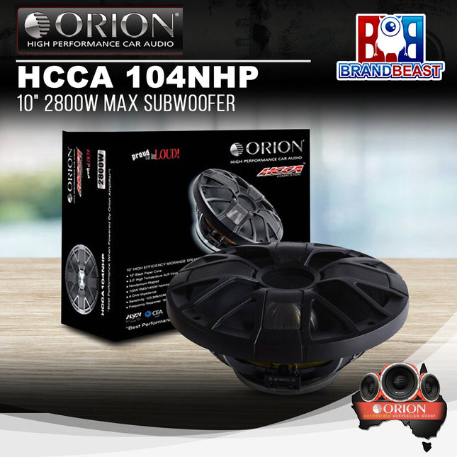 Orion HCCA 104NHP 10" 2800W Max Subwoofer