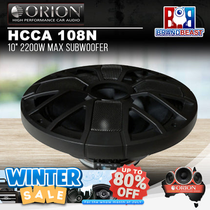Orion HCCA 108N 10" 2200W Max Subwoofer