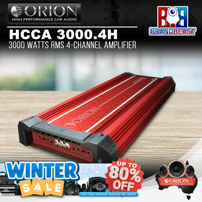 Orion HCCA 3000.4H 3000 Watts RMS 4-Channel Amplifier