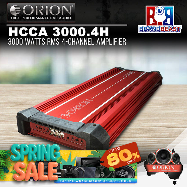 Orion HCCA 3000.4H 3000 Watts RMS 4-Channel Amplifier