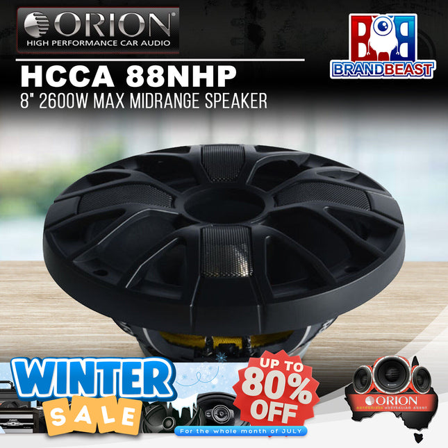 Orion HCCA 88NHP 8" 2600W Max Midrange Speaker