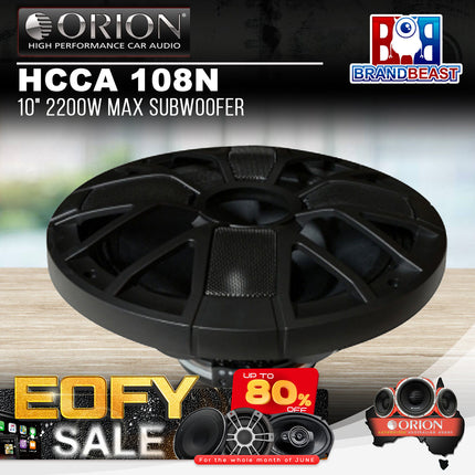 Orion HCCA 108N 10&quot; 2200W Max Subwoofer