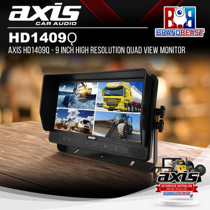 AXIS HD1409Q - 9 Inch High Resolution Quad View Monitor