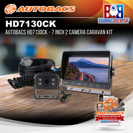 AUTOBACS HD7130CK - 7 Inch 2 Camera Caravan Kit