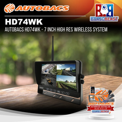 AUTOBACS HD74WK - 7 Inch High Res Wireless System