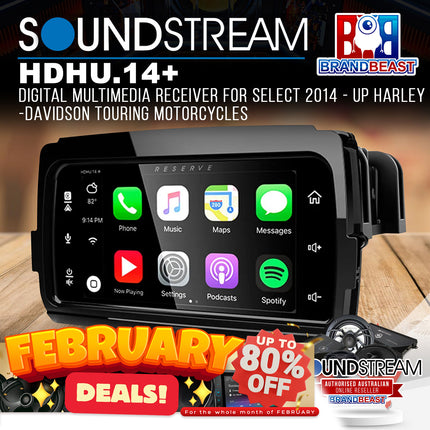 SoundStream HDHU.14+ Digital Multimedia Receiver For Harley‚ÄëDavidson 2014 - Up