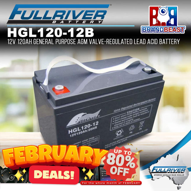 Fullriver HGL120-12B HGL Series 12V 120Ah AGM Valve-Regulated Lead Acid Battery