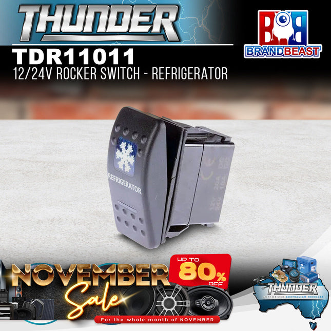 Thunder TDR11011 12/24V Rocker Switch - Refrigerator