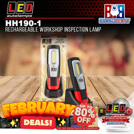 LED Autolamps HH190-1 Rechargeable Workshop Inspection Lamp