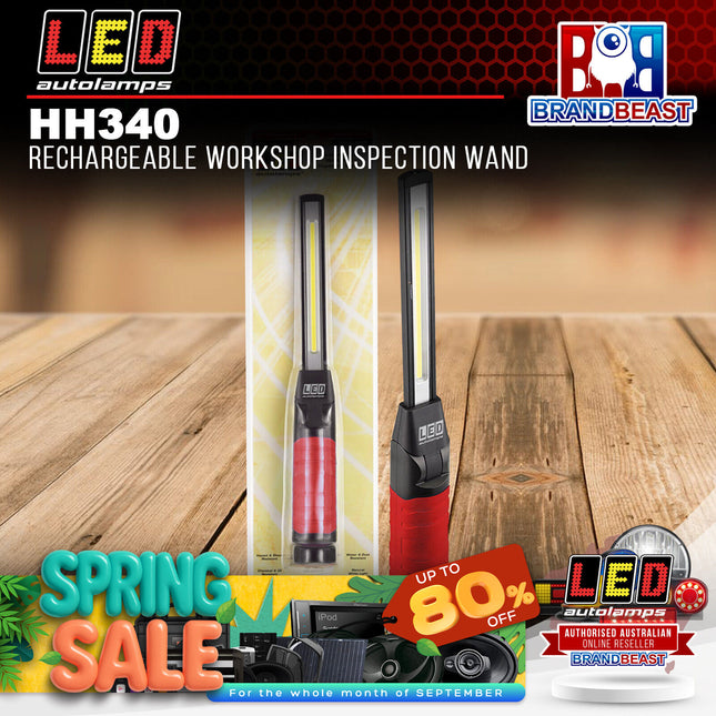 LED Autolamps HH340 USB Rechargeable Handheld Inspection Wand