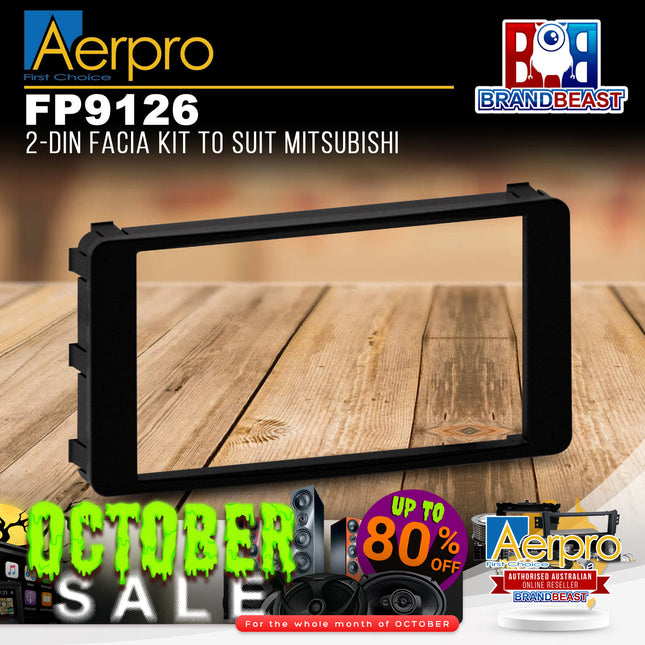 Aerpro FP9126 Double DIN Black Facia Kit Suit Mitsubishi Triton/Challenger