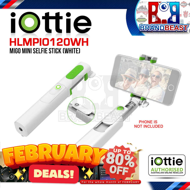 iOttie HLMPIO120WH MiGo Mini Selfie Stick - White