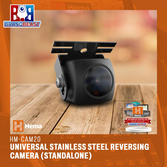 Hema HM-CAM20 Universal Stainless Steel Reversing Camera (Standalone)