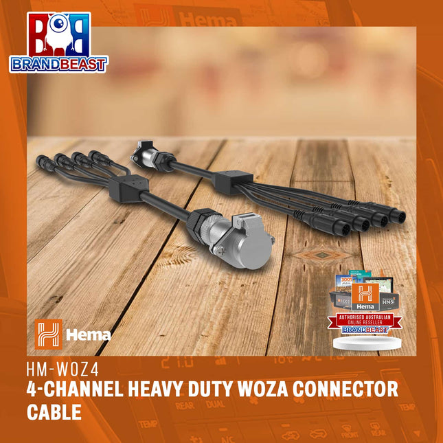 Hema HM-WOZ4 4-Channel Heavy Duty WOZA Connector Cable