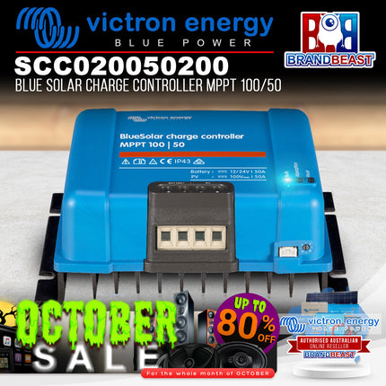 Victron Energy SCC020050200 Blue Solar Charge Controller MPPT 100/50