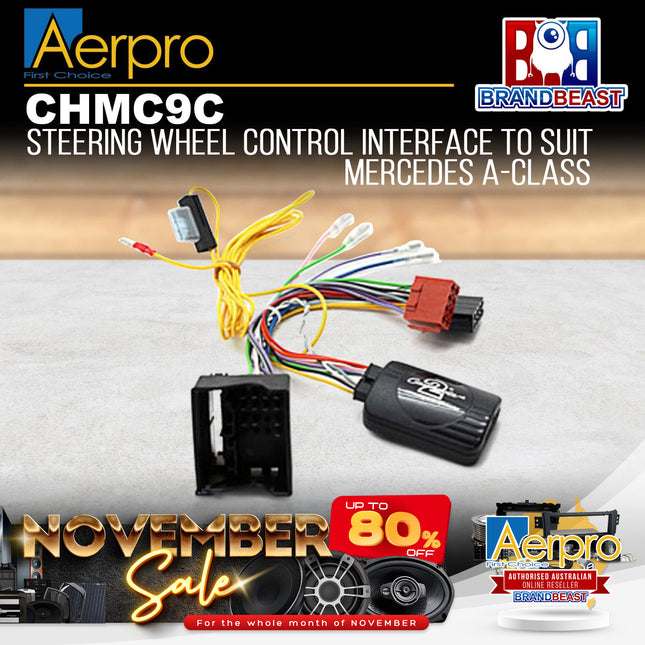 Aerpro CHMC9C Steering Wheel Control Harness Suit Mercedes Benz A Class/B Class