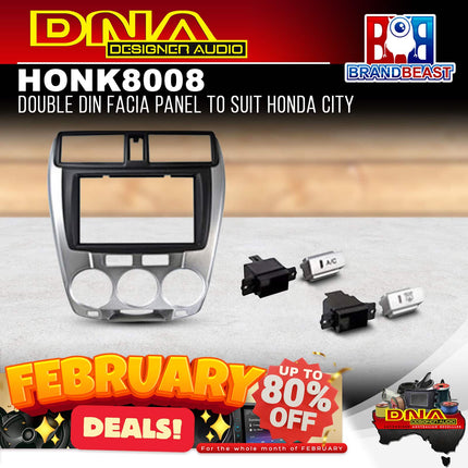 DNA HON-K8008 Double DIN Fascia Panel to Suit Honda City