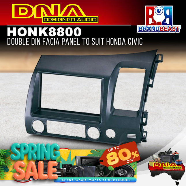 DNA HON-K8800 Double DIN Fascia Panel to Suit Honda Civic