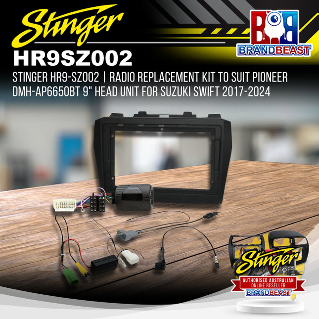 Stinger HR9-SZ002 Suzuki Swift/Swift Sport AZ 2017-2025 9" Radio Kit