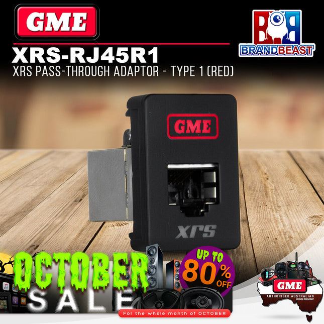 GME XRS-RJ45R1 XRS Pass-through Adaptor - Type 1 (Red)
